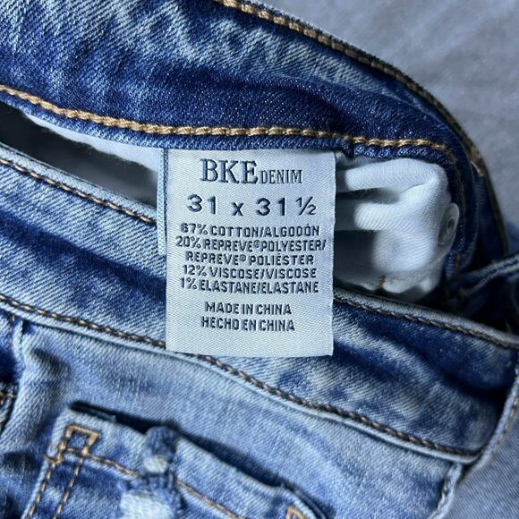BKE Jeans Womens 31x31.5 Billie Slim Bootcut High Rise Stretch Denim Medium Wash - Picture 4 of 8